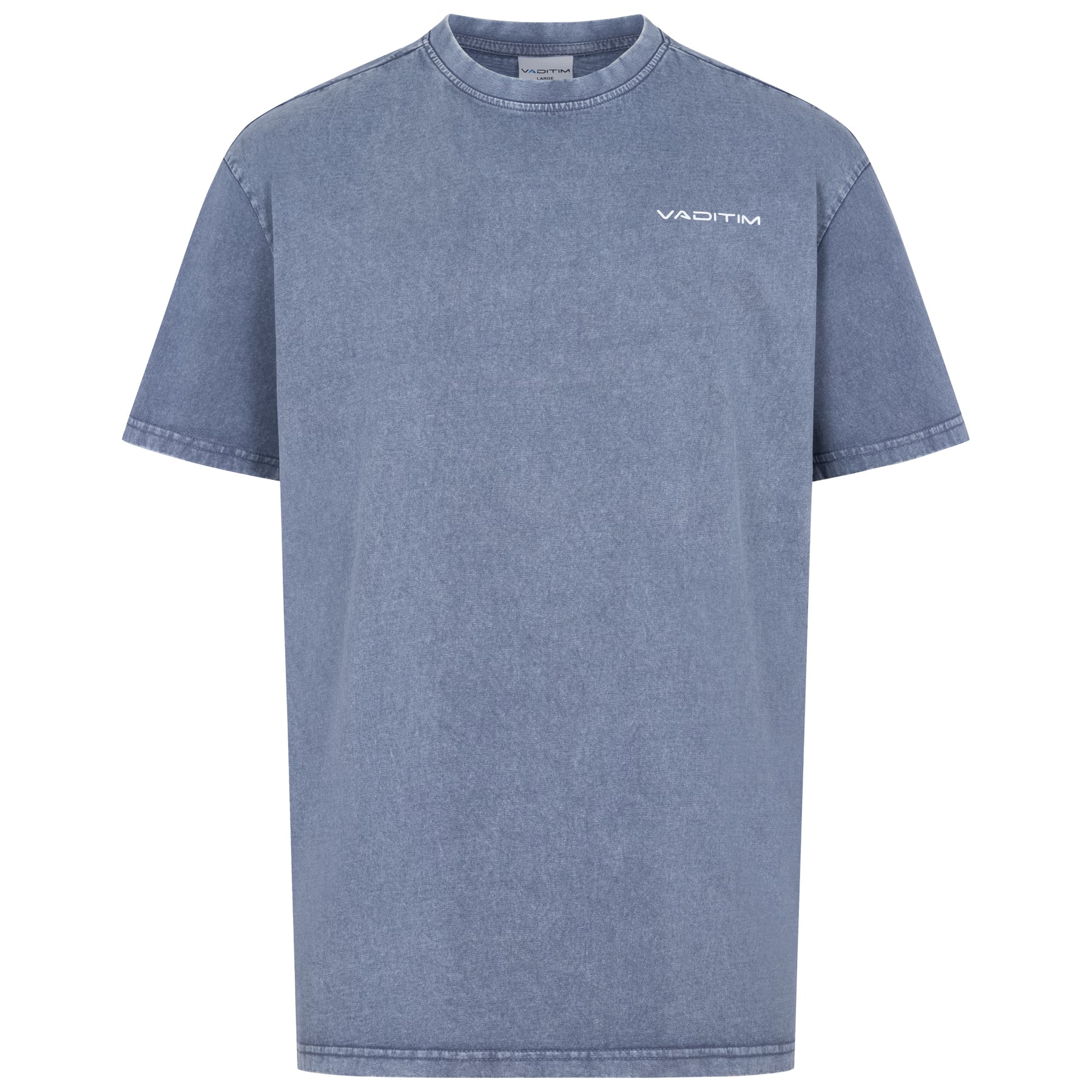 Acid Washed Vintageblue T-Shirt  Vaditim   