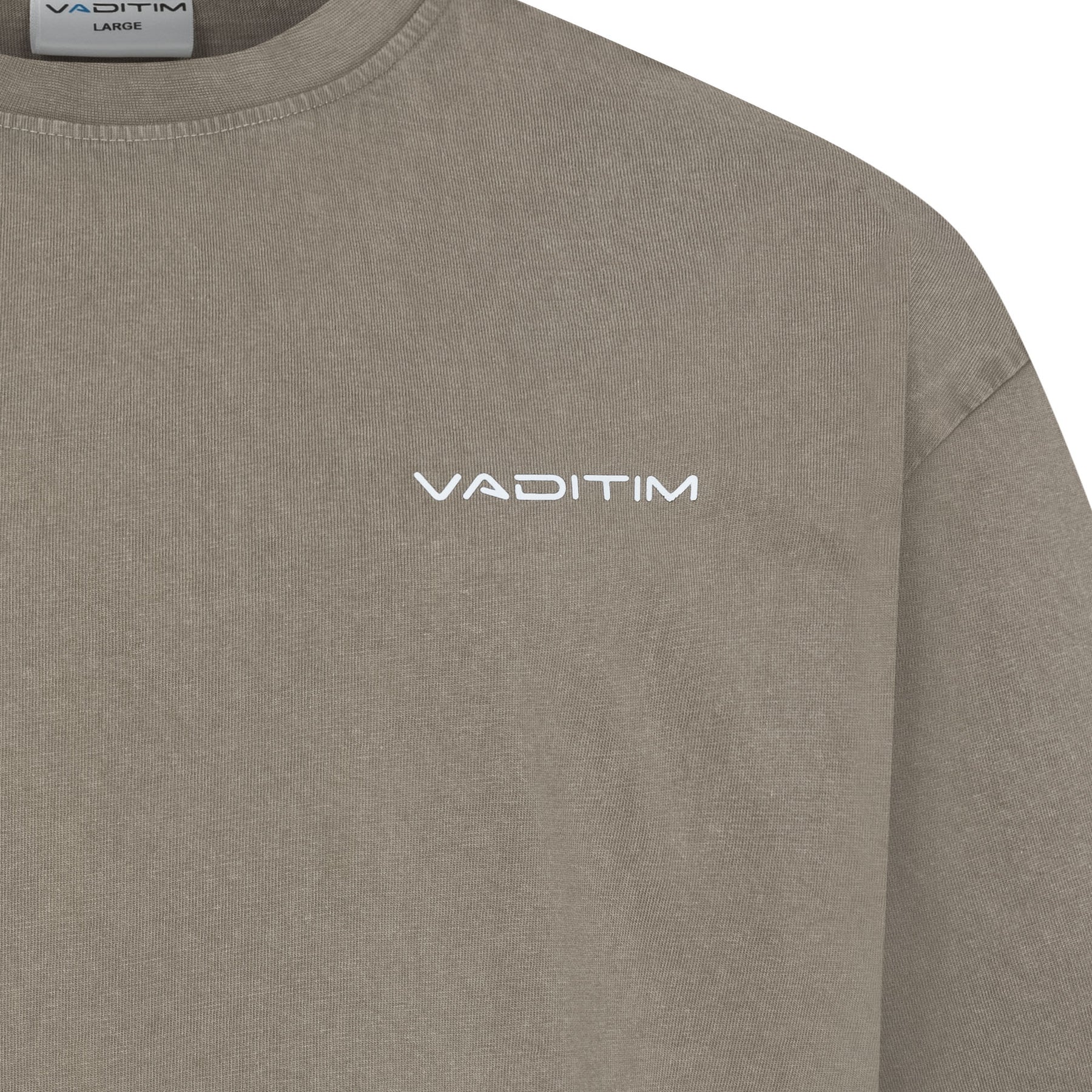 Acid Washed Darkkaki T-Shirt  Vaditim   